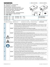 Siemens BD2-AK05 3VA 400 Serie Instructions De Montage