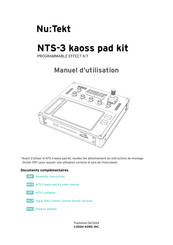 Korg Nu:Tekt NTS-3 Manuel D'utilisation