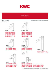 KWC BEVO 13.421.641.176 FL Manuel D'installation Et D'entretien