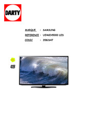 Samsung UE46EH5000 Manuel D'utilisation