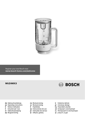 Bosch MUZ4MX300 Notice D'utilisation