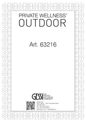 Gessi OUTDOOR 63216-726 Instructions De Montage