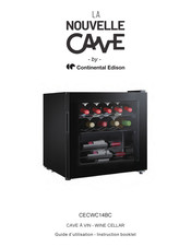 CONTINENTAL EDISON La Nouvelle Cave CECWC14BC Guide D'utilisation