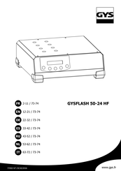 GYS GYSFLASH 50-24 HF Mode D'emploi