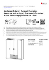 Rauch Bari AG417.4BB7 Instructions De Montage