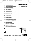 EINHELL Bavaria BSM 550E Mode D'emploi