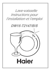 Haier DW15T2145 Instructions Pour L'installation Et L'emploi