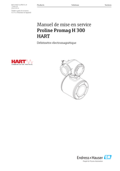 Endress+Hauser Proline Promag H 300 HART Manuel De Mise En Service