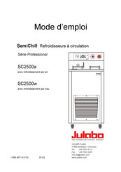 Julabo SemiChill Eco SC2500a Mode D'emploi