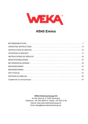 Weka HS45 Emma Instructions De Service