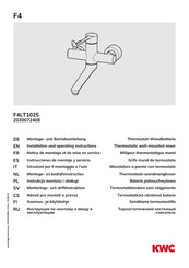 KWC F4LT1025 Notice De Montage Et De Mise En Service