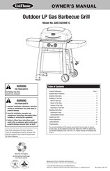 Uniflame GBC1025WE-C Manuel Du Propriétaire