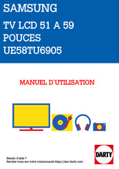 Samsung UE58TU6905 Manuel D'utilisation