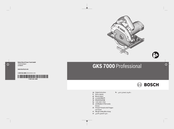 Bosch GKS 7000 Professional Notice Originale