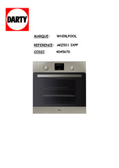 Whirlpool AKZ521 IXPF Manuel D'utilisation