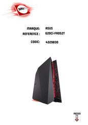 Asus ROG G20CI-FR052T Manuel De L'utilisateur