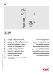 KWC F4LT1016 Notice De Montage Et De Mise En Service