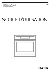 AEG PROCOMBI PLUS BS835480WB Notice D'utilisation