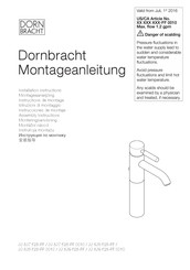 Dornbracht 33 539 625-FF 0010 Instructions De Montage