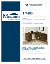 Monarch Specialties I 7490 Instructions D'assemblage