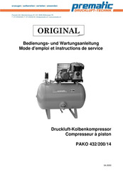 Prematic PAKO 432/200/14 Mode D'emploi Et Instructions De Service