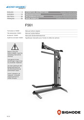 Signode JOSEF KIHLBERG F561 Mode D'emploi