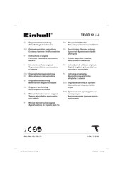 EINHELL TE-CD 12 Li-i Instructions D'origine