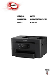 Epson WORKFORCE WF-4725 Guide D'utilisation