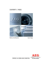 AEG Electrolux LAVAMAT L 74665 Notice D'utilisation