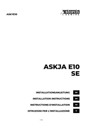 Storch Kamine ASKJA E10 SE Instructions D'installation