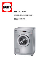 Miele Softtronic W 3732 INOX Mode D'emploi