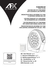 afx light 16-1025 Manuel D'utilisation