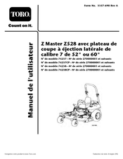 Toro Z Master Z528 Manuel De L'utilisateur