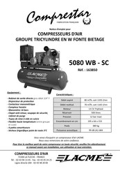 Lacme Comprestar 5080 WB-SC Notice D'emploi