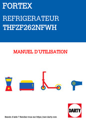 Fortex THFZF262NFWH Instructions D'utilisation