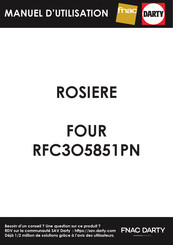 ROSIERES RFC3O5851PN Notice D'emploi Et D'installation