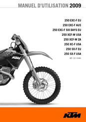 KTM 250 EXC-F EU 2009 Manuel D'utilisation