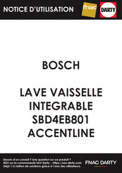 Bosch SBD4EB801E Manuel D'utilisation