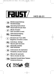 Faust HKS 66-01 Mode D'emploi