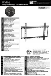 Omnimount WM1-L Manuel D'instructions