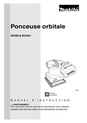 Makita BO4551 Manuel D'instructions