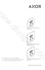 Hansgrohe AXOR ShowerSelect Round 36723 1 Série Instructions De Montage