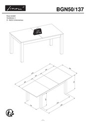 Finori BGN50/137 Instructions De Montage