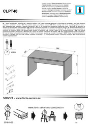 Forte Calpe CLPT40 Notice De Montage