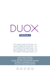 Fermax DUOX 1-2 L Guide De Mise En Marche Rapide