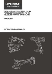 Hyundai power products HPACKL18V Instructions Originales