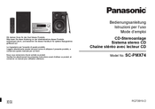 Panasonic SC-PMX74 Mode D'emploi