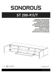 Sonorous ST 200-P Instructions De Montage