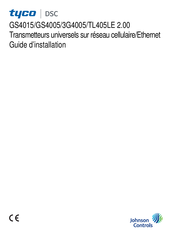 Johnson Controls tyco DSC GS4015 Guide D'installation