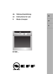 NEFF B 1544 Serie Mode D'emploi